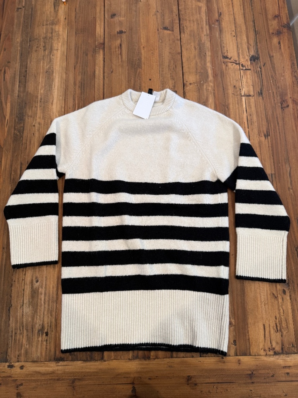 H&M | Black and White Striped Sweater | Size Small